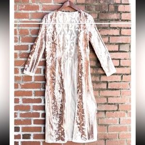 Southern Fried Chics Rose Gold Sequin Duster